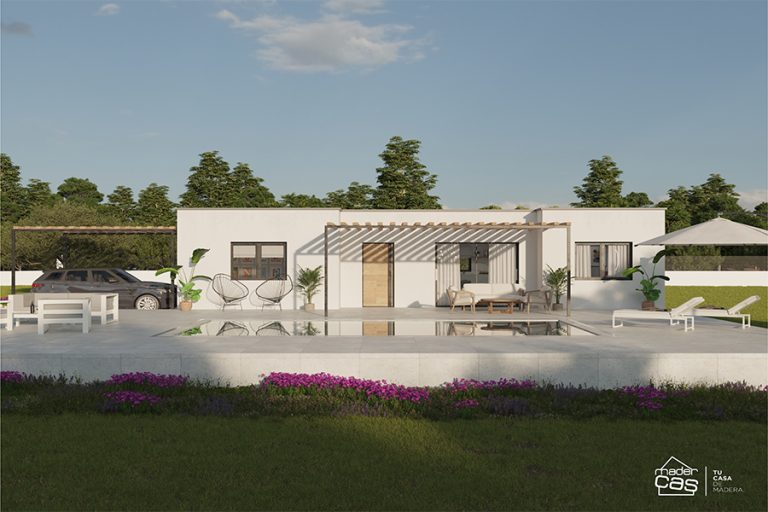 Casa de madera mixta 100 m2